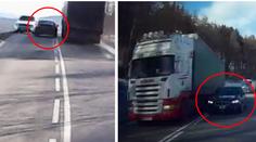Tady šlo o život! Řidič předjížděl, ohrozil maminku s dítětem. VIDEO