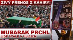 ŽIVĚ Z ULIC Káhiry: Armáda slíbila že zajistí POKLIDNOU ZMĚNU MOCI