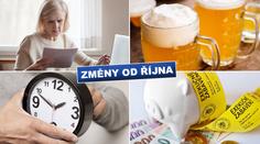 Dražší pivo, změna času i snadnější oddlužení! Co vše je od října jinak?