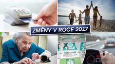 SOUHRN: Co se v roce 2017 mění pro řidiče, rodiny, děti i v krajích?