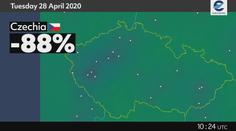 Letecký provoz nad Českem klesl o 88%. Podívejte se na video