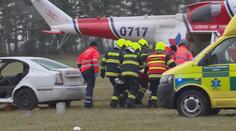 Muž se zranil na Kleti, záchranáři se museli spustit na laně z vrtulníku