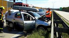 Na D1 u Brna se srazila tři auta, doprava u města kolabovala!