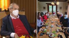 První omluva za jídlo u Zemana: Vypadá to papalášsky, přiznal Lukl