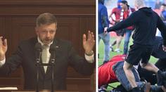 Rakušan: Přeju si, aby policie nemusela být na fotbale vůbec. Pořadatelé selhali