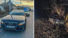 Blázinec na silnicích: Audi řídilo 12leté dítě, další kluk sešrotoval BMW o strom