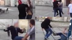 POZNÁTE ÚČASTNÍKY RVAČKY? Mladík surově zkopal chodce v Českých Budějovicích!