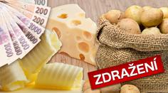 POROVNÁNÍ CEN potravin: Co od začátku roku nejvíce zdražilo a o kolik?