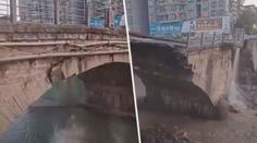 VIDEO: Dramatické záběry pádu mostu. Lidé v panice zoufale křičeli