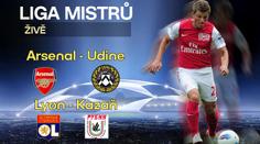 PŘÍMÉ PŘENOSY LIGY MISTRŮ! Arsenal zdolal Udine, Lyon ruskou Kazaň