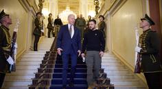Nejvýznamnější návštěva v dějinách Ukrajiny, označil Bidenovu přítomnost Zelenskyj