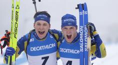 Johannes Bö přišel o výhru na poslední střelbě. Mužský masák ovládli Švédové