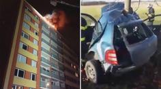 Požáry i dopravní nehody. Takhle vypadal Štědrý den z pohledu hasičů