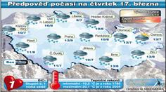 POČASÍ: Zamračená obloha a občas déšť. Takový bude čtvrtek