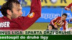 Gambrinus liga: Sparta drží druhé místo, Žižkov sestoupil do druhé ligy