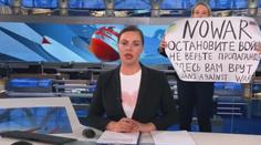 Ruská moderátorka o narušení vysílání. Prozradila, proč zůstala ledově klidná