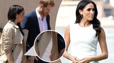Meghan ukázala poprvé bříško. Dostala i první dary pro miminko