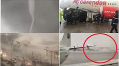 Páté tornádo v oblíbené destinaci! Převrhlo autobus, pustošilo letiště