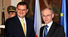 Premiér Nečas a PREZIDENT EU Van Rompuy odsoudili násilí v Libyi