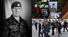 Zněla salva, létaly stíhačky: Davy lidí se loučily s vojákem Marcinem