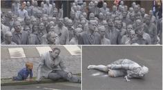 Hrozivý protest: Zombie čekají na nejmocnější politiky světa