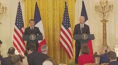 Biden hostil svou první oficiální návštěvu. S Macronem jednal o Ukrajině i Íránu