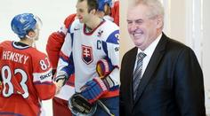 Prezident Zeman: Už šest let toužím po česko-slovenské hokejové lize