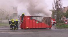 Požár u barrandovských ateliérů. Dým viděla skoro celá Praha