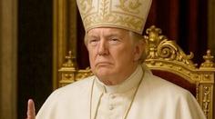 Trumpův vtip pobouřil katolíky. Sdílel fotografii, na které je papežem