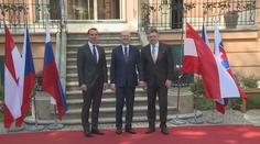 Sobotka hostil premiéry Slovenska a Rakouska, toto spolu řešili