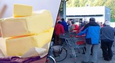 Máslové šílenství nekončí! Kvůli akci lidé mrzli desítky minut venku