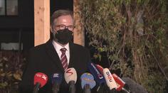 Petr Fiala promluvil po setkání s prezidentem Zemanem
