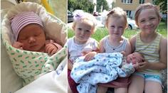 Holčičky už chtěly na svět, záchranáři nestíhali. Cecilka se narodila u auta