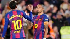 Barcelona vyhrála posedmé v řadě. Řádil dvougólový Raphinha