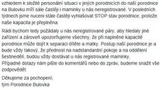 Pražské porodnice mají plnou kapacitu. Vyhlašují stop stav