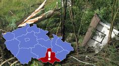 Jižní Moravu DEVASTUJE VICHŘICE! Trhá střechy, vyvrací stromy!