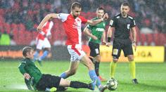 Slavia je bod od titulu! Drama s Jabloncem rozhodl v závěru Souček