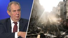 Výrok Zemana o válce v Izraeli znepokojil experty. Může způsobit problémy, říkají