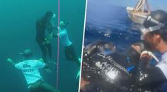 VIDEO: Freediver omdlel při ponoru. Dramatická záchrana trvala jen pár vteřin