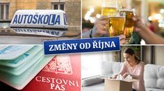 Změny od října: Zdraží balíčky z ciziny i pivo, udělat autoškolu bude těžší