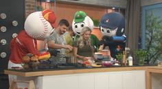 Maskoti baseballového ME to rozjeli ve studiu TV Nova. Pomáhali i s vařením