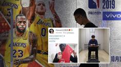 V Číně se kvůli NBA pálí i vlajky. Fanoušek Houstonu je ve vězení