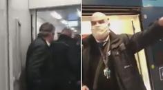 Muž dostal facku od vlakvedoucího. Měl špatně nasazenou roušku! VIDEO