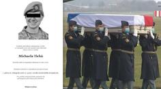 Rodina dá sbohem vojákyni Míše. Sestra poslala vzkaz plný bolesti