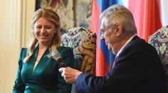 Čaputová je v Praze, jednala se Zemanem. Vzpomínali na revoluci