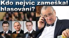 POZOR! SEZNAM POSLANCŮ, KTEŘÍ NEJMÉNĚ PRACUJÍ!