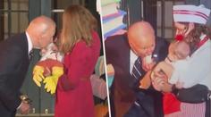 VIDEO: Halloween v Bílém domě. Joe Biden okusoval dítě v kostýmu krocana