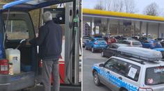 Němci vyrazili před zavřením hranic pro benzín. Češi skupují potraviny