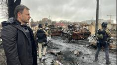 Zelenského navštívily špičky EU. Podívaly se i do nedaleké Buči