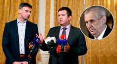 Jednání o vládě: Prezident přijal na Hradě špičky ČSSD